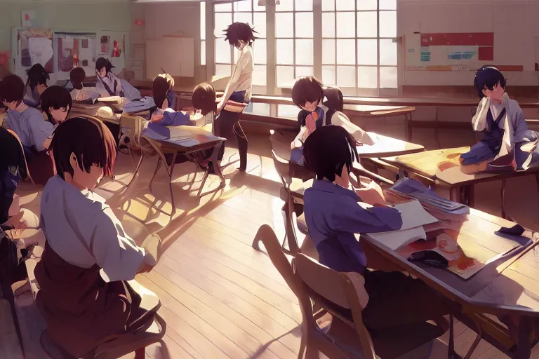 Anime classroom Patacius - Illustrations ART street