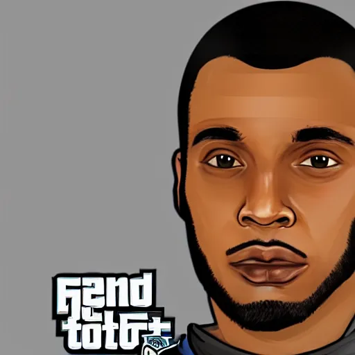 Prompt: grand theft Auto profile picture of a black male data scientist