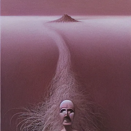 Image similar to illustrated by zdzisław beksinski