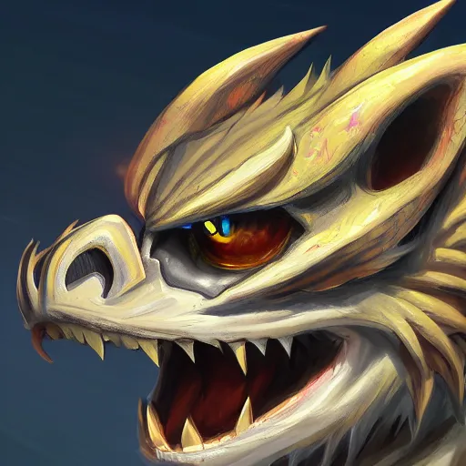 Image similar to anthro art, dragon head smiling into the camera, furry art, furaffinity, extremely detailed, digital painting, artstation, concept art, smooth, sharp focus, illustration, trending