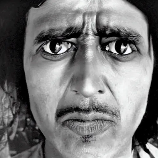 Image similar to expired fuji film photograph portrait still of indian horror film character from tv show from 1 9 6 7, hyperrealism, directed by steven spielberg and satyajit ray