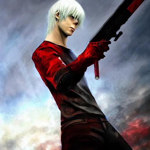 Image similar to devil never cry by wlop