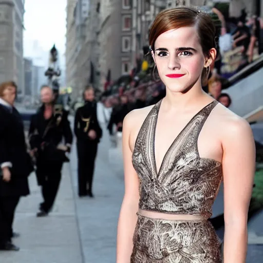 Prompt: Emma Watson as Donald Trump
