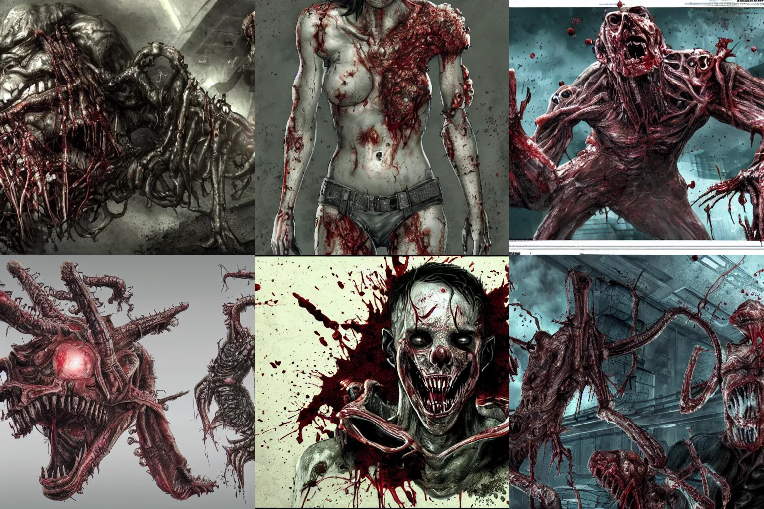 Image similar to Resident Evil virus concept art, nasty, vile, rotten, putrid, highly detailed, horror, scary, terrifying, horrific, hd 4k