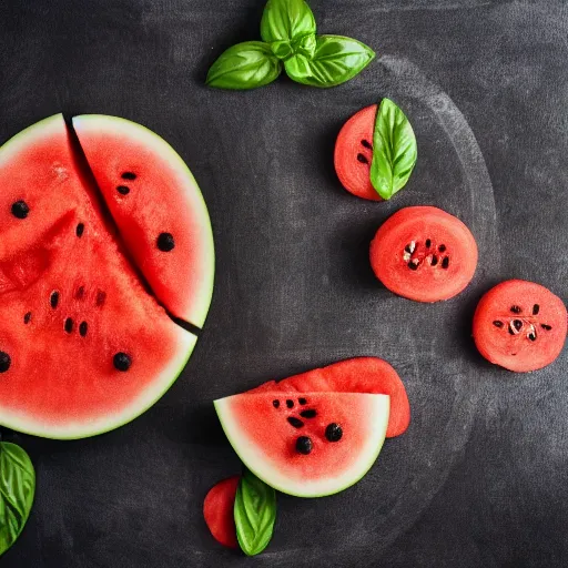 Prompt: spaghetti [ topped with [ watermelon ]!! ], trending on unsplash, [ 4 k photorealism ]!!, professional photography, [ overhead view ]!, shot by jimmy nelson