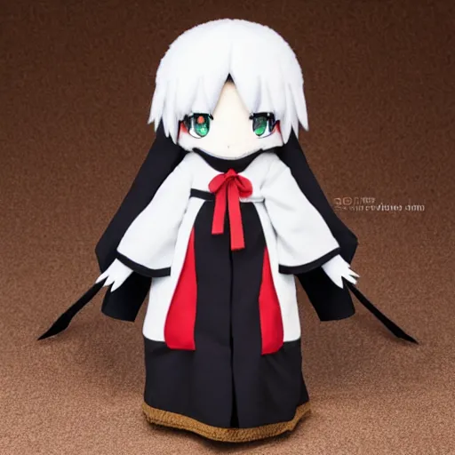 Prompt: cute fumo plush of the fire and brimstone preacher of a small parish, anime