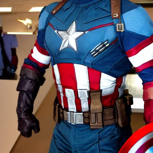 Prompt: Todd Howard of Bethesda Game Studios as Captain America