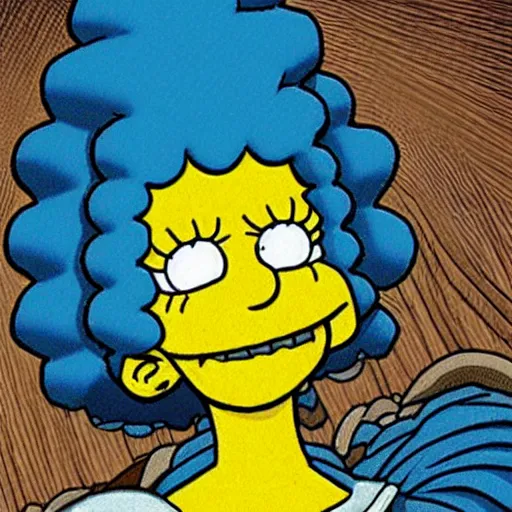 Image similar to marge simpson in berserk drawn by eiichiro oda