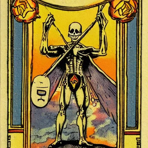 Image similar to death tarot vintage card