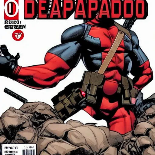 Prompt: deadpool in a dc comic book