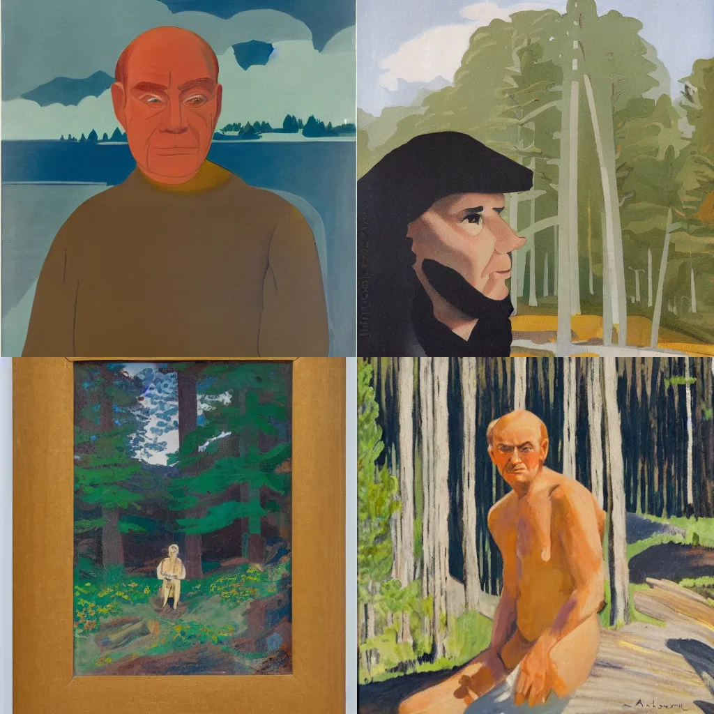 Prompt: a portrait of a character in a scenic environment by alvar aalto