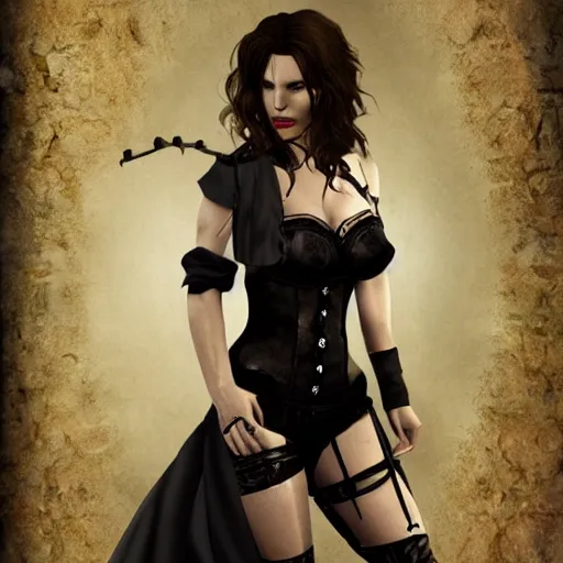 Image similar to kate beckinsale vampire the masquerade bloodlines, troika games, vtmb, vtm