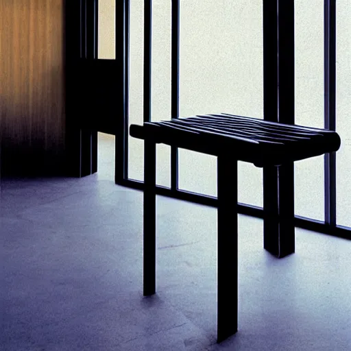 Prompt: the stool by tadao ando