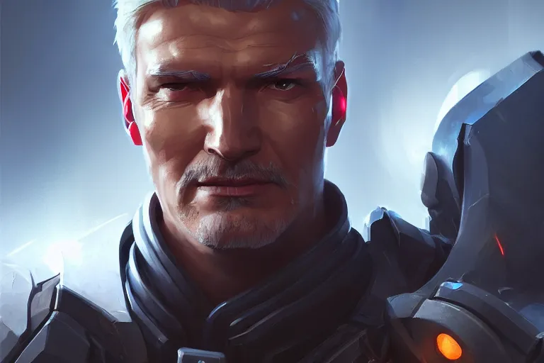 Prompt: amazing portrait of soldier : 7 6 from overwatch, league of legends splash art, deiv calviz, splash art, natural light, elegant, intricate, fantasy, atmospheric lighting, by greg rutkowski, league of legends splash art, hd wallpaper, ultra high details