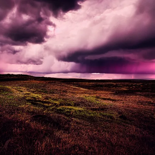 Image similar to call the prime land from the yeast, colorful, dramatic, stormy, dark vibes, pastel lighting, cinematic, depth of field, 8 k, high contrast