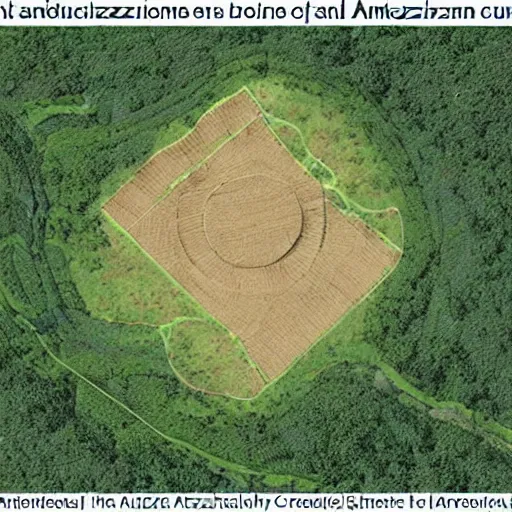 Image similar to a illustration of an architectural plan view of a labyrinth of the deforestation in amazona crisis