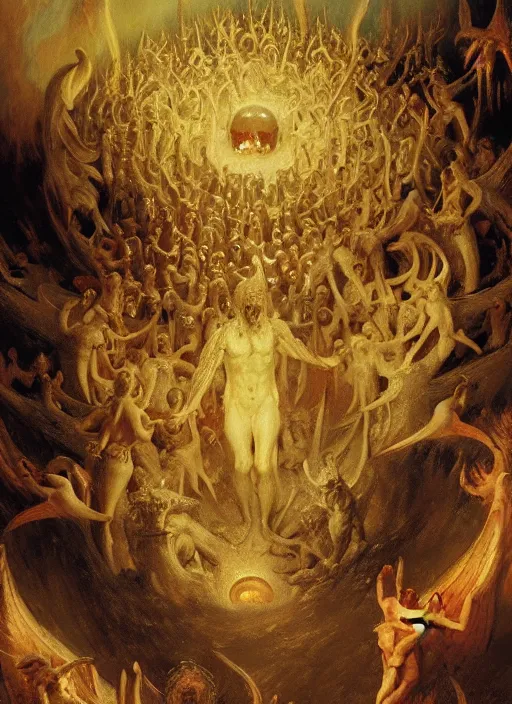 Image similar to close up of the seventh circle of hell from dante's divine comedy. highly detailed painting by gaston bussiere, craig mullins, j. c. leyendecker 8 k