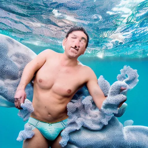 Prompt: national geographic award winning photo of underwear sea creature