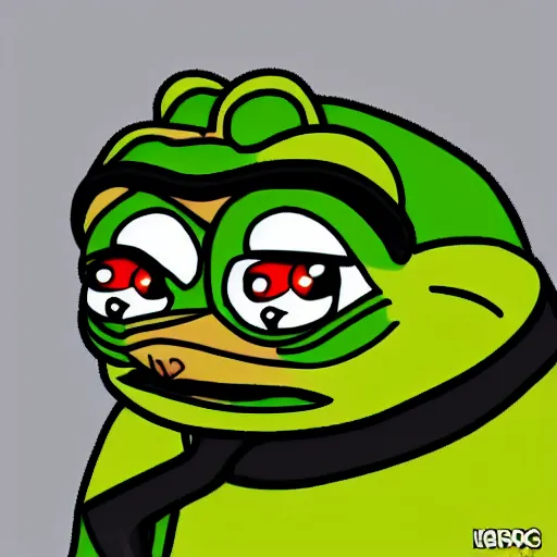 Image similar to pepe feelsgoodman face, photorealistic