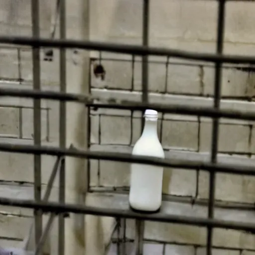 Image similar to bottle of milk inside a jail