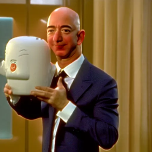 Image similar to Jeff Bezos as Mini-Me in Austin Powers, 4k,