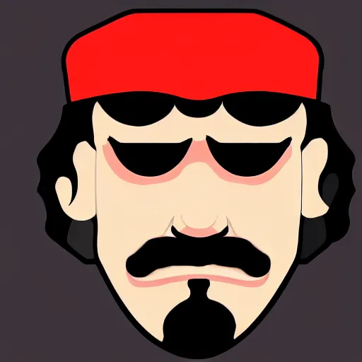 Image similar to An illustration of Dr Disrespect in the style of MeatCanyon, Face Portrait, hyper detailed, deviantart,