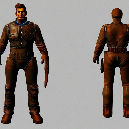 Prompt: fallout 4 character but rendered in n 6 4 graphics.