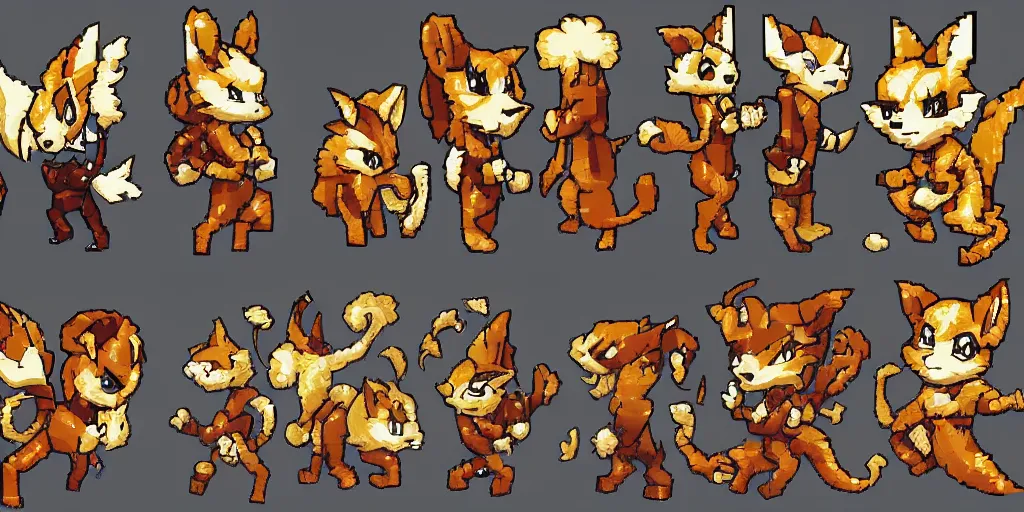 Prompt: a transformice character as a pixel art, trending on artstation