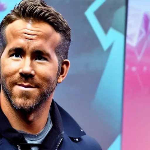 Prompt: Ryan Reynolds playing fortnite