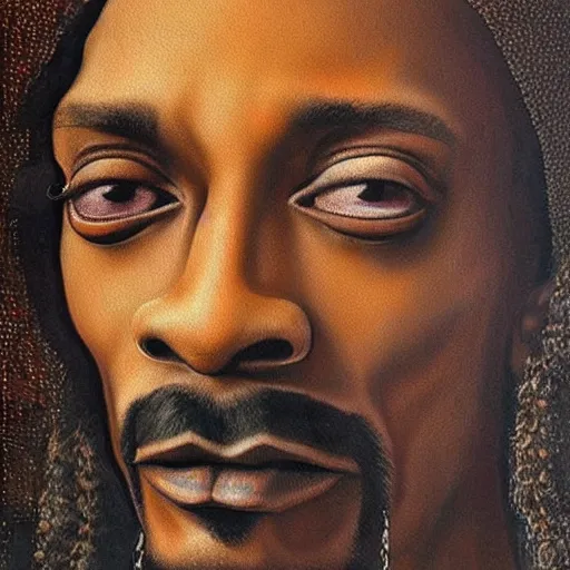 Image similar to extremely detailed snoop dogg painting by Leonardo Da Vinci