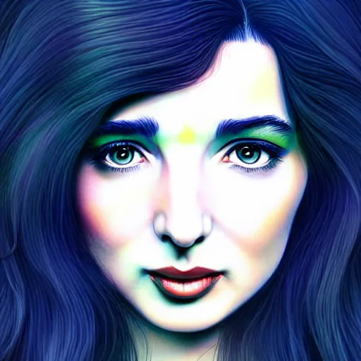 Prompt: richly detailed color illustration of young kate bush illustrated by artgerm and mina petrovic and timothy kong and marina federovna. 3 d shadowing