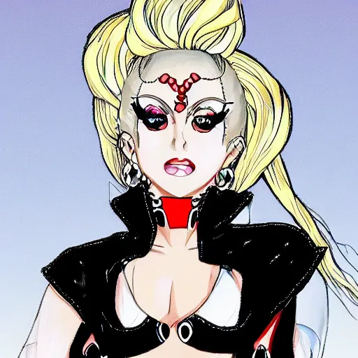 Image similar to lady gaga anime character