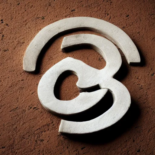 Prompt: letter s in the shape of a stone, exchange logo