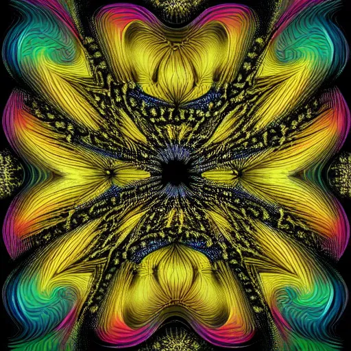 Image similar to Fractal Artwork in the style of Missy Gainer, deviantart