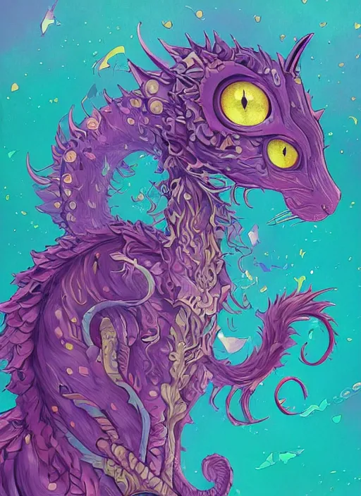 Prompt: cat seahorse fursona, autistic bisexual graphic designer and musician, long haired attractive androgynous fluffy humanoid character design, sharp focus, weirdcore voidpunk digital art by artgerm, akihiko yoshida, louis wain, simon stalenhag, victo ngai, wlop, noah bradley, furaffinity, artstation hd, trending on deviantart