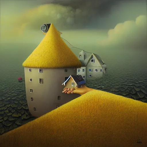 Image similar to recursive, painting hand, gediminas pranckevicius