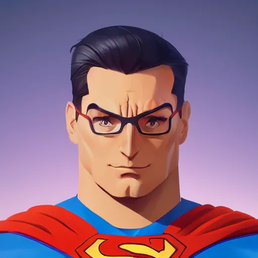 Image similar to face icon stylized minimalist superman, loftis, cory behance hd by jesper ejsing, by rhads, makoto shinkai and lois van baarle, ilya kuvshinov, rossdraws global illumination