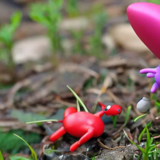 Prompt: a Pikmin in the wild