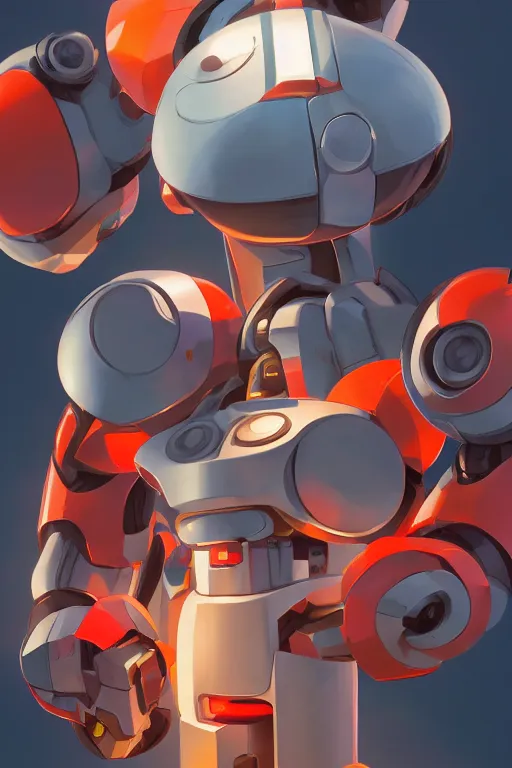 Image similar to metabots medabots medarotto medarot robot minimalist comics, behance hd by jesper ejsing, by rhads, makoto shinkai and lois van baarle, ilya kuvshinov, rossdraws global illumination ray tracing hdr radiating a glowing aura