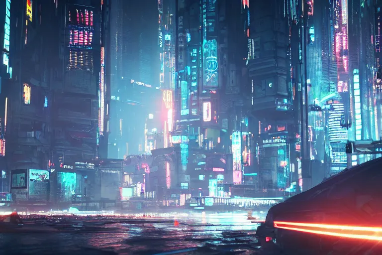 Image similar to a gritty cyberpunk city inspired by a computer motherboard. cinematic lighting. octane render. 4 k