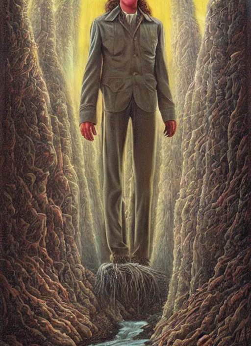 Prompt: twin peaks movie poster art by mark garro