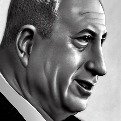 Image similar to benjamin netanyahu picture, photorealistic, detailed, photograph