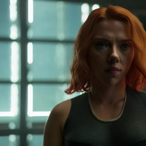 Prompt: a still of Scarlett Johansson in Altered Carbon (2018)