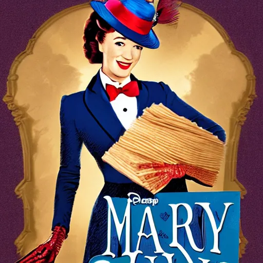 Prompt: Mary Poppins propaganda poster