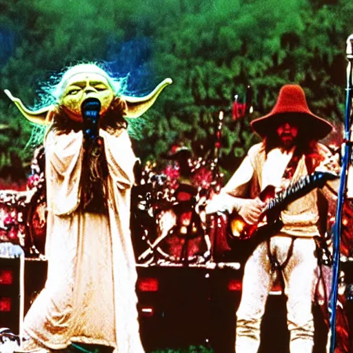 Image similar to Yoda Performing at Woodstock with The Grateful Dead
