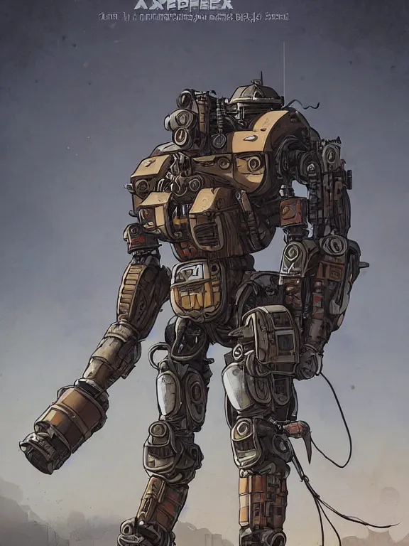 Prompt: dieselpunk digital illustration pathfinder robot from apex legends, portrait by james gurney and laurie greasley, slim, concept art, cinematic composition, hyper realism, photorealistic, dramatic lighting, highly detailed, vintage sci - fi