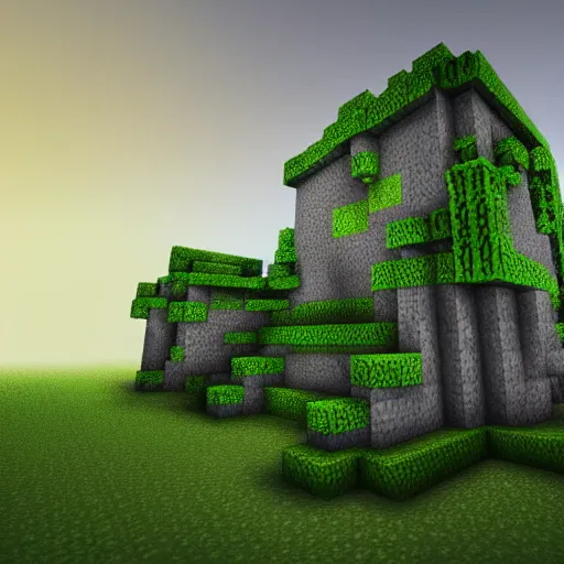 a photo of a minecraft creeper in real life in the, Stable Diffusion