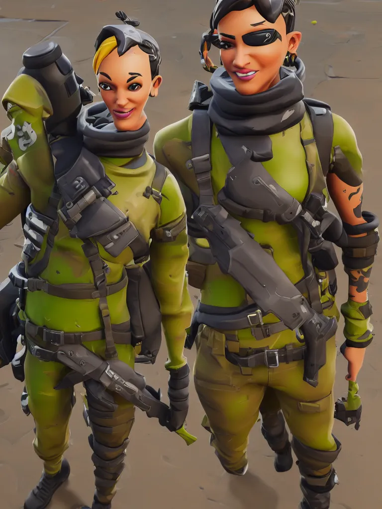 Image similar to fortnite character anthropomorphic pickle kind eyes and a derpy smile. flak jacket ammo bandolier cargo pants black combat boots. fortnite, unreal engine, highly detailed