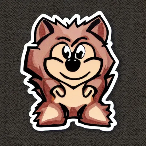 Prompt: twitch emote of a cute hedgehog