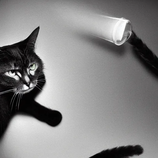 Image similar to cat and smoke, x ray, thermal imaging camera
